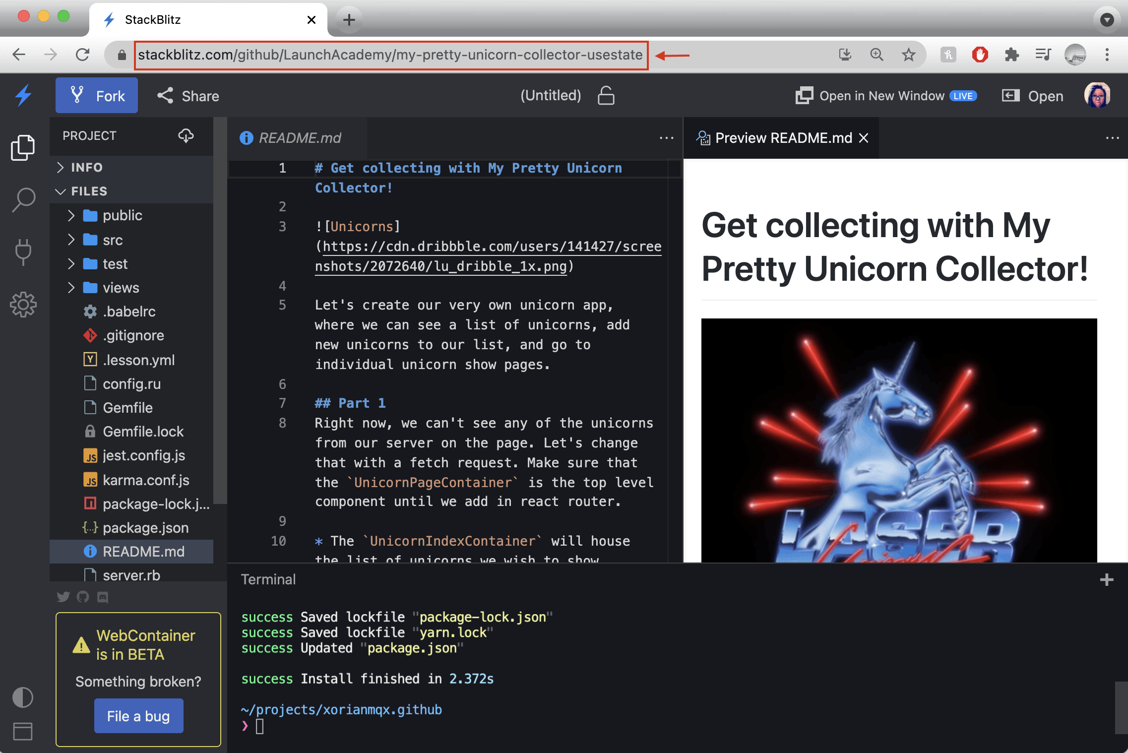 Public Repo Import from GitHub